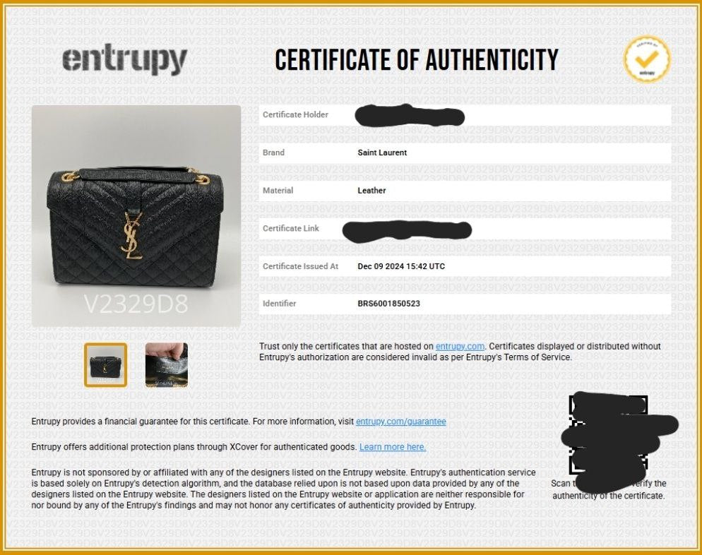 SAINT LAURENT ENVELOPE BLACK HD GOLD